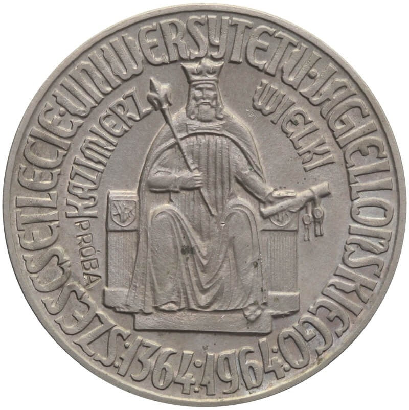 10 złotych Kazimierz Wielki próba 1964, stan 1