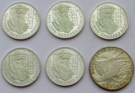 RFN, 5 x 5 marek 1969 + 10 marek 1972 F, stany 2