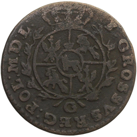 Polska 1 grosz, 1768, Stanisław August Poniatowski, 1768, stan 3