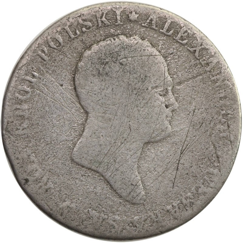 Polska 2 złote, 1816-1820, st. 6