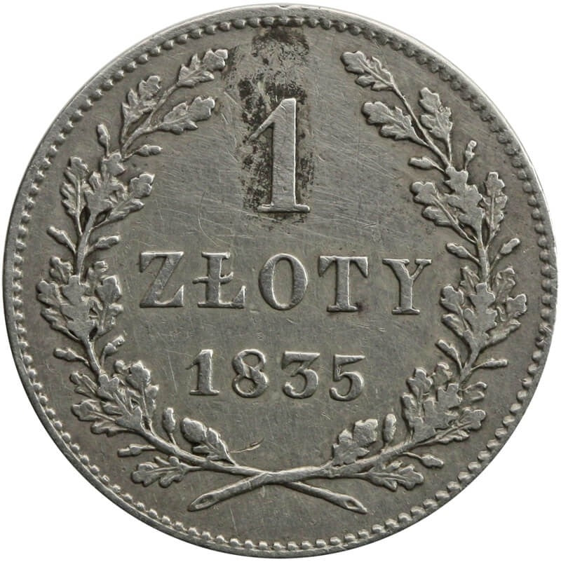 Wolne Miasto Kraków 1 złoty, 1835