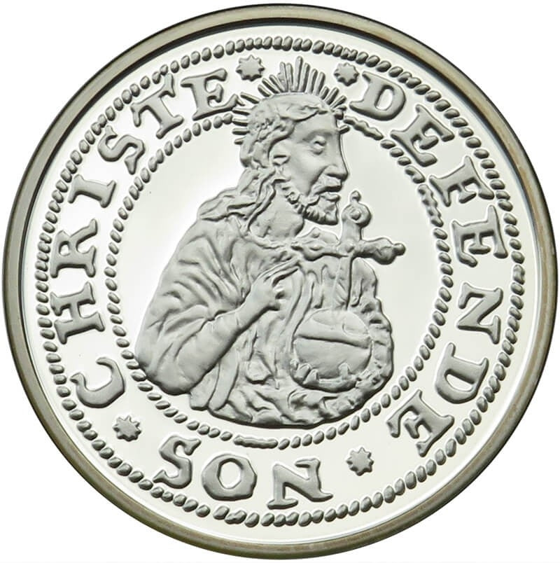 Replika Gdańsk, grosz oblężniczy 1577, Srebro 925, 2009 r.