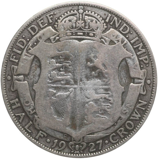 Wielka Brytania ½ korony, 1927, srebro