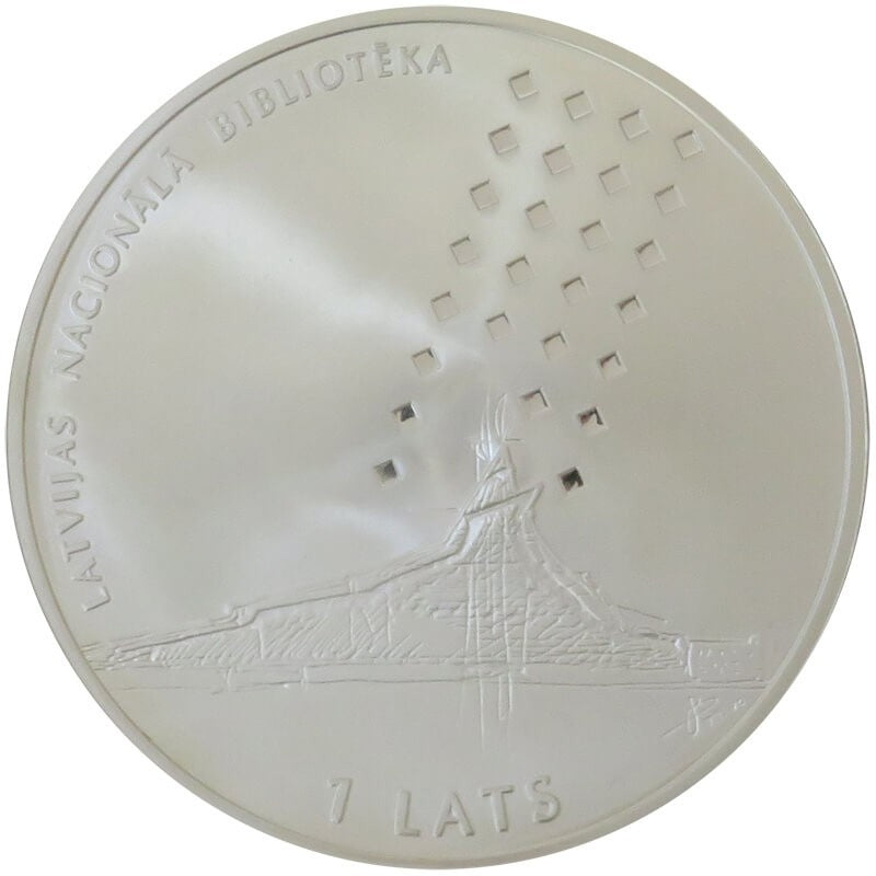 1 lats, Łotwa - Biblioteka Narodowa, 2002
