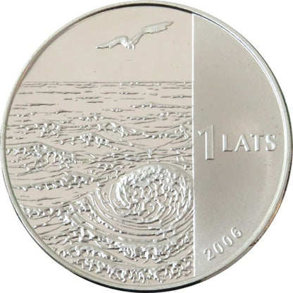 1 lats, Łotwa - Krisjanis Valdemars, 2006