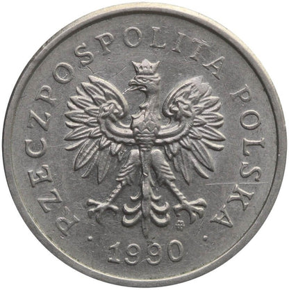 1 złoty, 1990, stan 2+