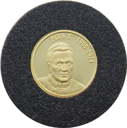 10 dolarów, Papież Pius X, złoto Au 999