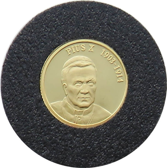 10 dolarów, Papież Pius X, złoto Au 999