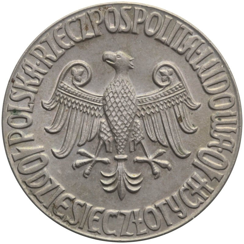 10 złotych Kazimierz Wielki próba 1964, stan 1