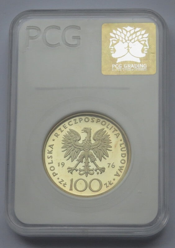 100 zł, Tadeusz Kościuszko, 1976, grading PR 69