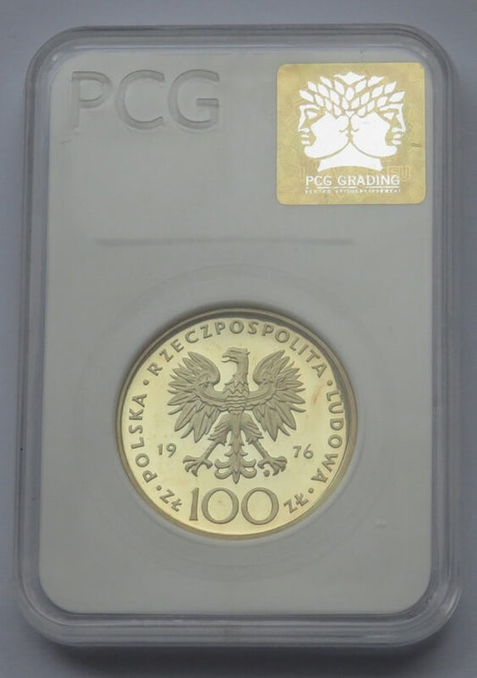 100 zł, Tadeusz Kościuszko, 1976, grading PR 69