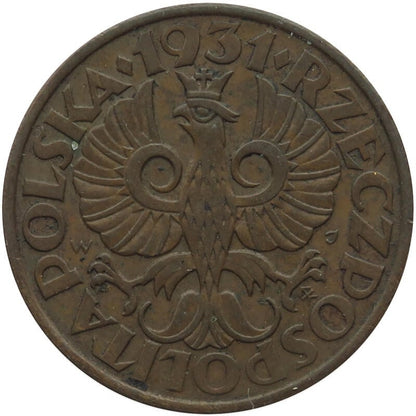 2 grosze 1931, stan 1-