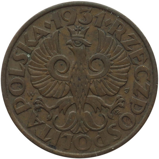 2 grosze 1931, stan 1-