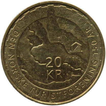20 koron Norwegia 2018 - 150 lat towarzystwa turystyki