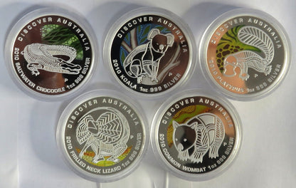 Australia 5 x 1 dolar 2010 Odkryj Australię