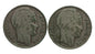 Francja Lot: 2 x 10 franków1931, 1932, srebro
