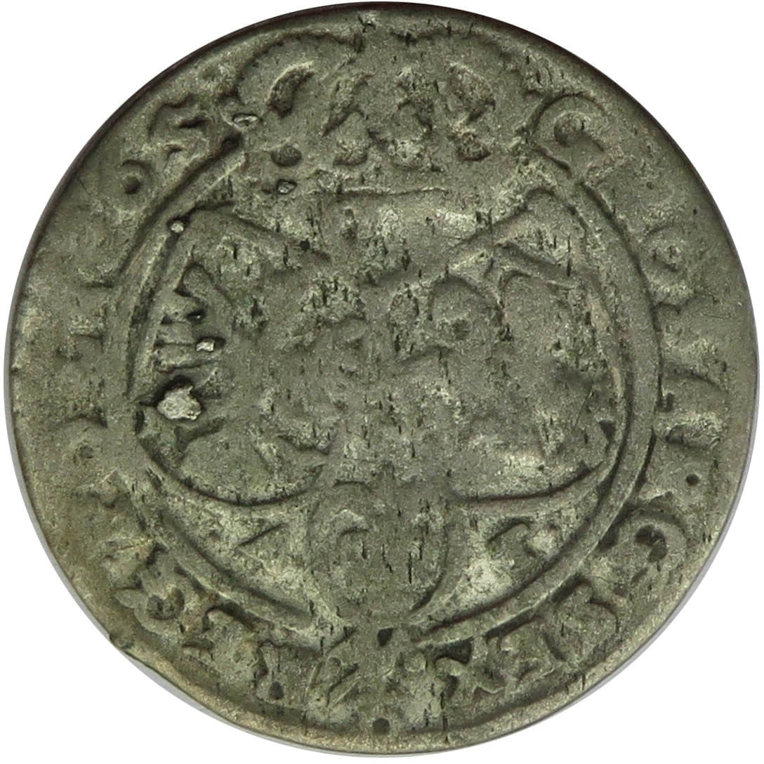 Jan III Kazimierz, Szóstak 1665 AT, stan 4