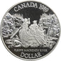 Kanada, 1 dolar 1989, rzeka Mackenzie, srebro