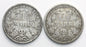 Lot: 2 x 1 Mark 1875 A, srebro,  stan 3/4