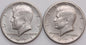 LOT: 2 x 1/2 half dollar Kennedy 1971