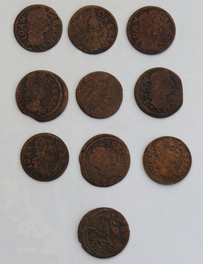 Lot: Jan Kazimierz, boratynki 10 szt.