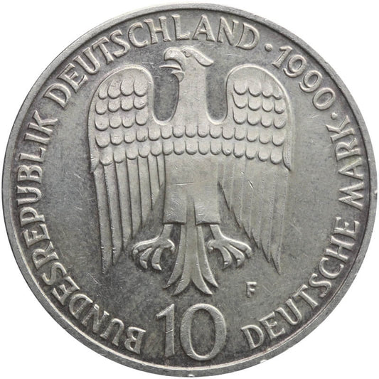 Niemcy 10 marek, 1990 800. rocznica śmierci Fryderyka I Barbarossy
