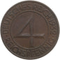 Niemcy 4 reichsfenigi, 1932, A, 3+, ładna