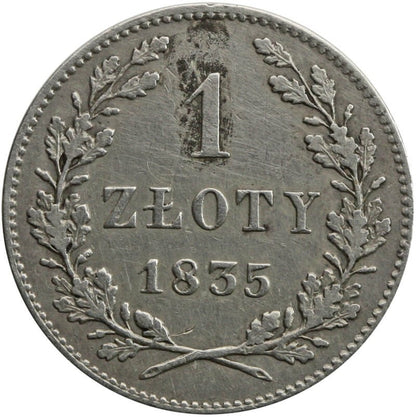 Wolne Miasto Kraków 1 złoty, 1835