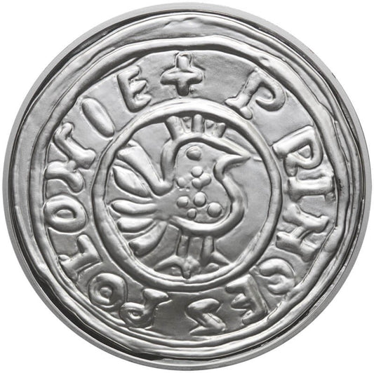 Replika  Denar Bolesława Chrobrego, platerowana