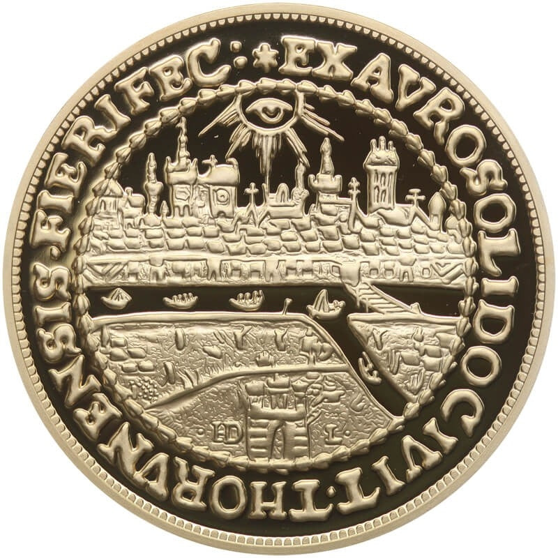 Replika  Dwudukat Toruński Korybuta Wiśniowieckiego, platerowana