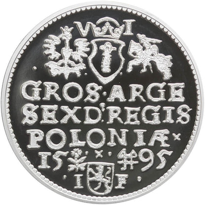 Replika  Szóstak Zygmunta III Wazy, platerowana