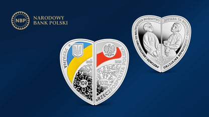 Zestaw 10zł i 10UAH Przyjaźń i braterstwo to największe bogactwo